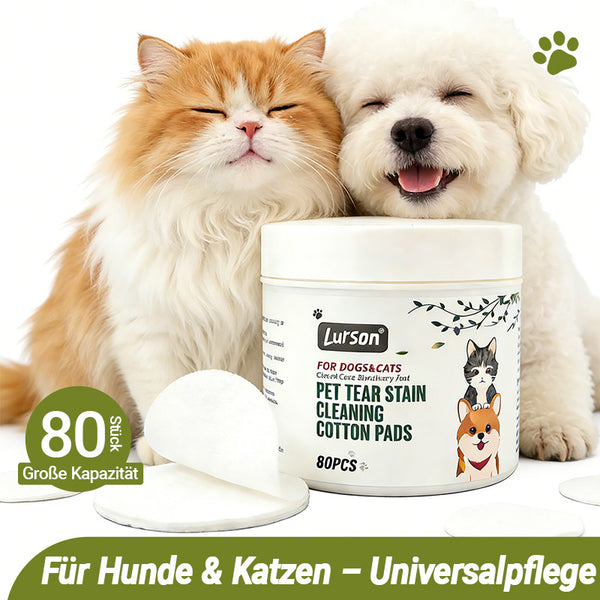 Augenpflege-Pads für Haustiere — 80 Stück