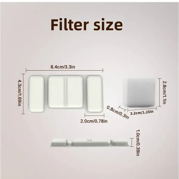 Ersatzfilter-Set für Edelstahl-Trinkbrunnen — 8er Pack – Produktbild 2