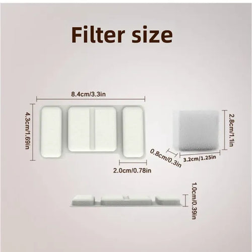 Ersatzfilter-Set für Edelstahl-Trinkbrunnen — 8er Pack – Produktbild 2